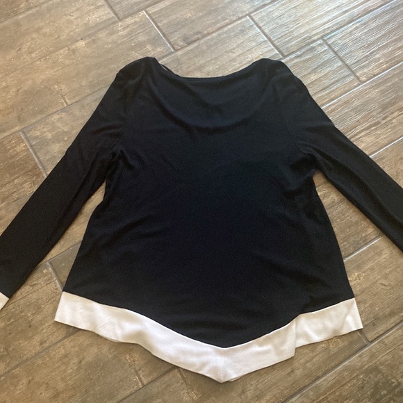 INC International Concepts Black and White Top - Large - Picture 5 of 5